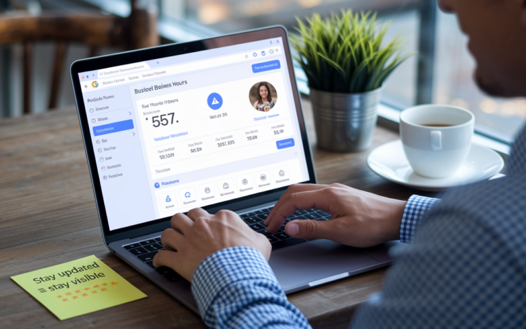 Person using laptop with dashboard interface.