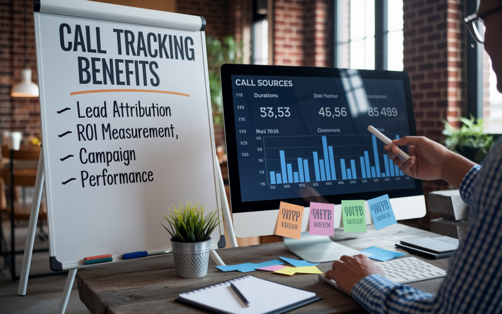 Call tracking benefits list and graph analysis.