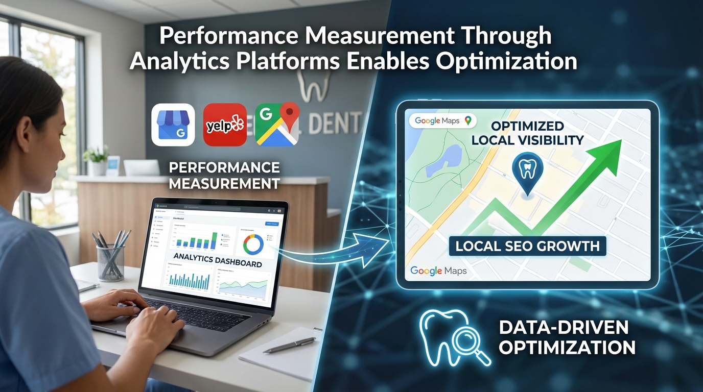 Analytics platforms optimize performance on Google Maps, Yelp, & Google Business Profile.
