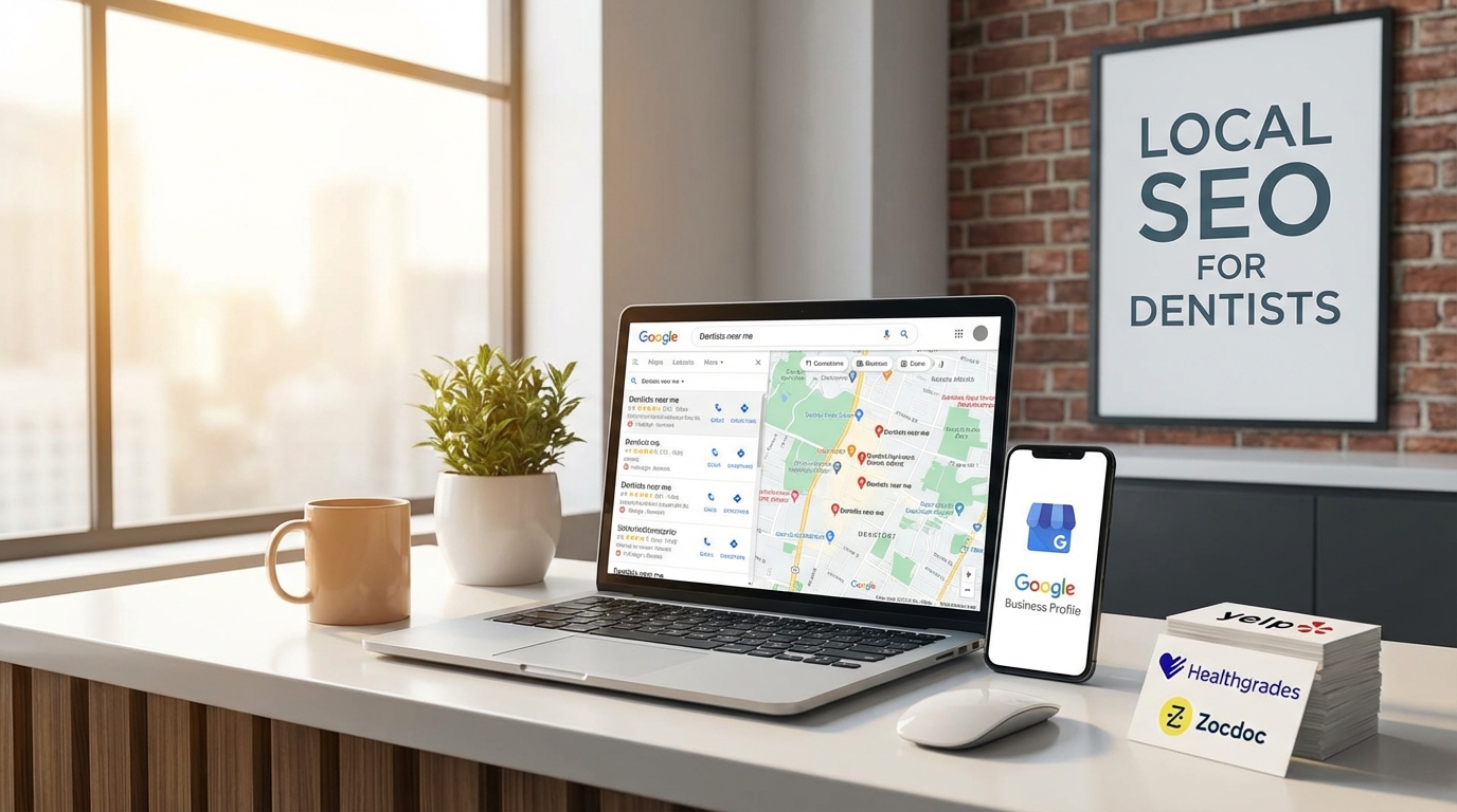 Local SEO for Dentists: Boost visibility on Google Maps, Yelp, Zocdoc, and Healthgrades.