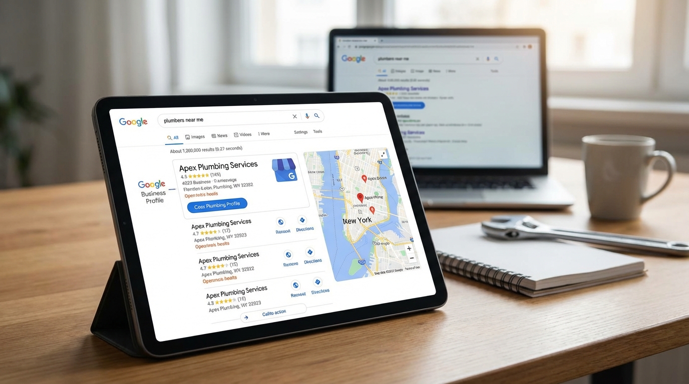Google Business Profile improves local pack visibility in Google Maps, Bing Places, Apple Maps.