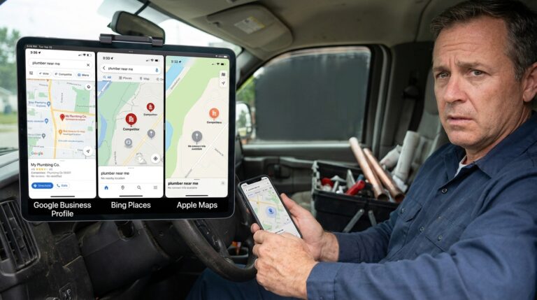 Missing on Maps? Check Google Business Profile, Bing Places & Apple Maps listings.