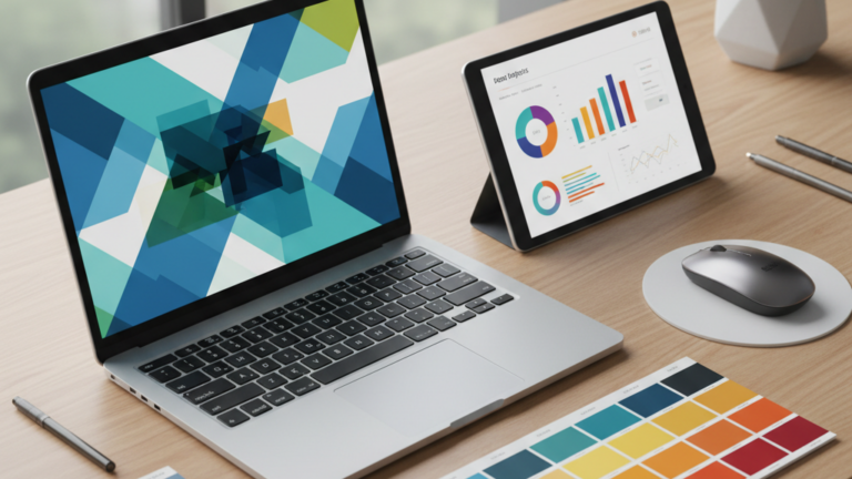 Analytics workspace concept representing review of December data to plan a January marketing strategy